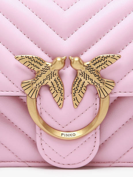 Cross Body Tas Love Bag Quilt Leder Pinko Roze love bag quilt A0GK ander zicht 3